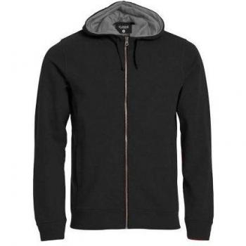 Clique Mens Hoodie zippé rouge
