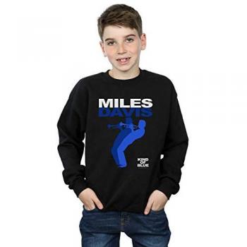Felpa Nera per Ragazzi Miles Davis