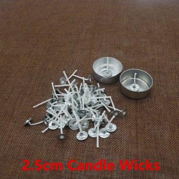 20pcs Cotton Thread Candle Wicks with Aluminium Base