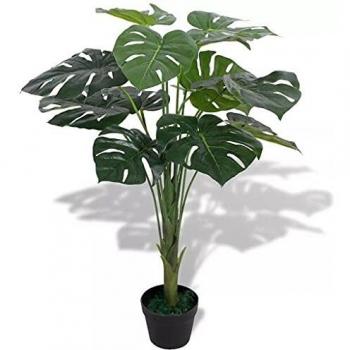 VidaXL Artificial Monstera Plant with Pot 27.6 Green