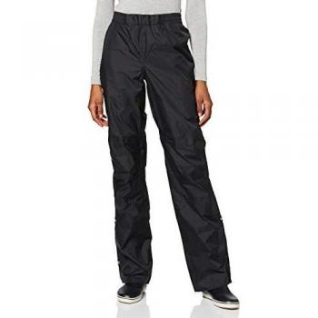Vaude Drop II, Pantalones Impermeables de Ciclismo para Mujer, Negro, 36 EU