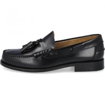 Zapatos de salón L&R Negro con detalle en borla