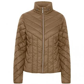 Fransa Steppjacke FRPadma tailliert Übergangsjacke ohne Kapuze Größe M braun