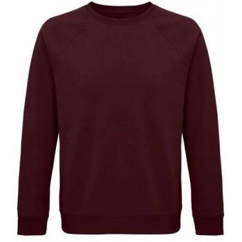 Sol's Unisex Sweatshirt – Space Pullover, Bio-Baumwolle, Burdeortönung, XXS bis 3XL