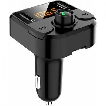 Receptor Bluetooth 5.0 con Entrada FM, Reproducción MP3 y Llamadas en el Coche