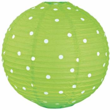 Suspension Sphérique Rockabilly: Lampe Pendue aux Couleurs Verte et Blanche