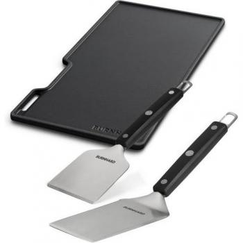Earl Gusseisen-Wendeplatte Plus – Komplettset Plancha, Spachtel & Schaber