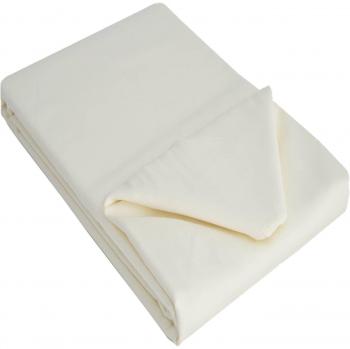 Superking Ivory Sateen Flat Sheet