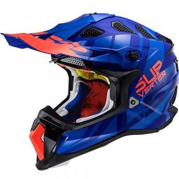 LS2 MX470 SUBVERTER TROOP MATE AZUL NARANJA 3XL (TAMAÑO S)