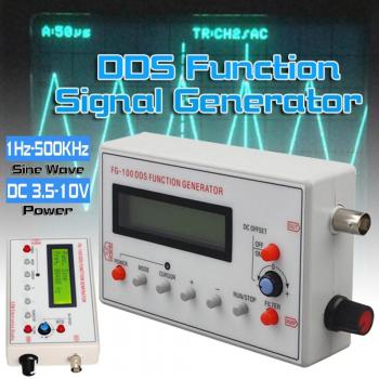 FG-100 DDS Signal Generator Sinus + Dreieck + Quadrat Welle Frequenzzähler 1Hz-500KHz