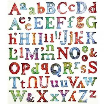Stickers alphabet multicolores