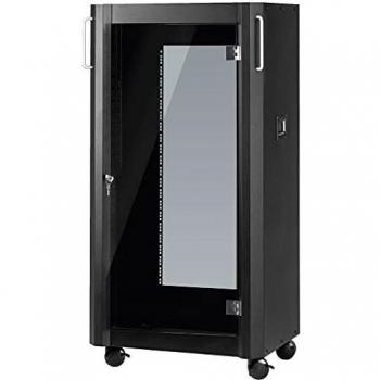 MONACOR RACK-20GT/SW Professionelles Studiorack für 482-mm-Geräte (19)