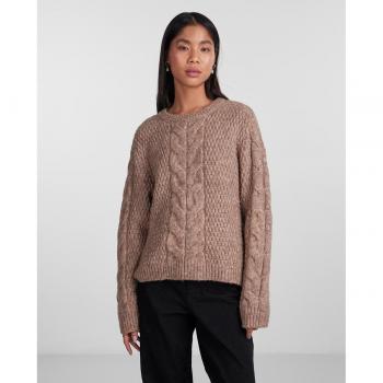 Pieces PCNINA Damen Strickpullover mit Rundhalsausschnitt