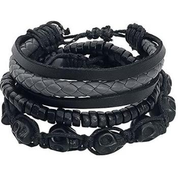 Set di braccialetti Gothic Rock Rebel by EMP
