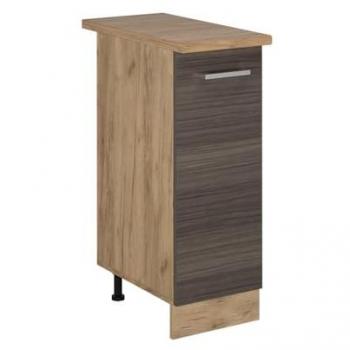 Vicco – Meuble De Cuisine R-line Gris Noble 30 cm Pt Chêne