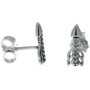 Pendientes de plata Pandora con circonitas