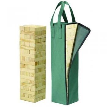 Château de Flammes: Tour En Bois XXL, Sac de Rangement Intégré – Jeu de Société