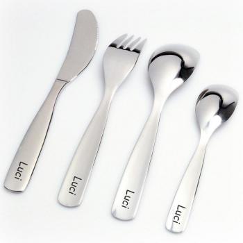 Gnali & Zani Einhorn Kinderbesteck Set, 4-teilig