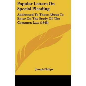 Popular Letters On Special Pleading