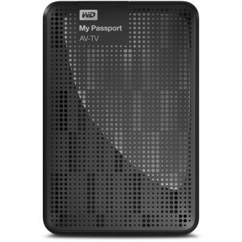 Western Digital 500GB My Passport AV TV Portable External Hard Disk Drive with Mounting Hardware for TV Attachment