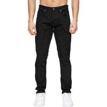 Buraca Slim‑Denim Crosshatch Herrenjeans schwarz 32R