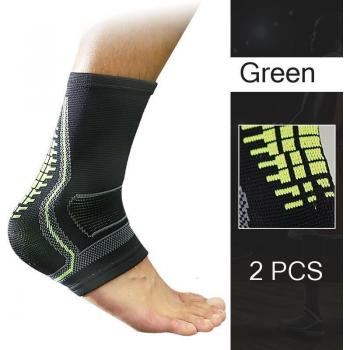 Soutien de cheville compressif en nylon extensible 2 unités