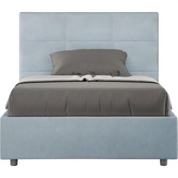 Letto Imbottito 120x190 cm Azzurro Mika Senza Rete – Comfort Extra