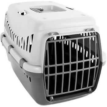 Transportín Rígido con Asa y Puerta Frontal para Mascotas