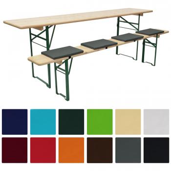 Cuscini di Beautissu per Sedi da Catering Birreria Picnic e Sagre, Set da 4 Pezzi in Color Antracite, Misure 25x36x2cm