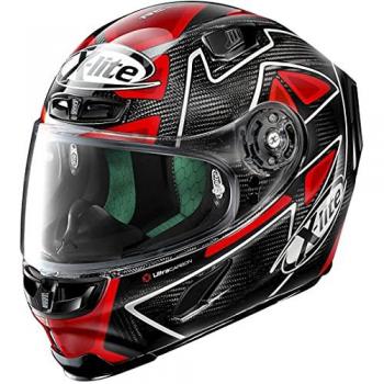 Casco D.Petrucci X‑Lite X‑803 Ultra Carbon 2XL Negro/Rojo