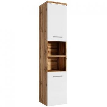 Mobiletto “Rovere” per il bagno: 35x35x160 cm, colore bianco
