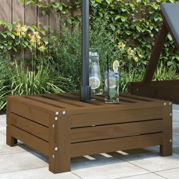 Porte-parapluie support en bois pin marron miel – base