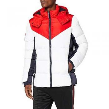 Chaqueta Superdry Icon Racer Sports, Blanco (Optic 01c), L para Hombre