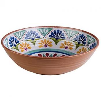 Salatschüssel APS Arabesque Ø 31 cm, bunt (terrakotta/blau/beige), 3 Liter, spülmaschinengeeignet