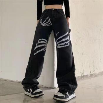 Pantalon à jambes larges printemps-été