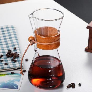 Heat Resistant Handcrafted Coffee Glass Pot 800ML