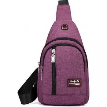 Bolsa de pecho informal con bolsillos de móvil