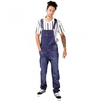 Mens Faded Indigo Bib Overalls