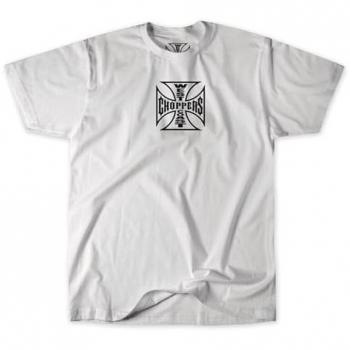West Coast Choppers T-Shirt Short Sleeve Blanc Noir S-3XL Homme