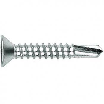 Tornillo broca rosca chapa cabeza plana DIN 7504-P zincado 3.9mm
