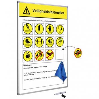 Veiligheidsbord Corona Nederlandstalig 60x90cm 1 stuk