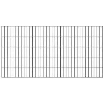 Recinzione Giardino 2008x1230 mm Argento Acciaio VidaXL