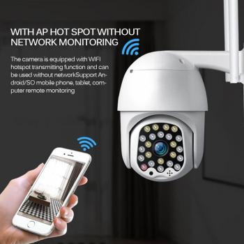 High Speed Dome Wifi Security Camera 1080P with Auto Tracking and Siren