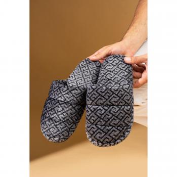Pantoufles Domestiques Silencieuses à Motif Plaid – Homme CE‑200‑23