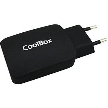 CoolBox CU231-T Cargador USB 2 Puertos 3.1A Negro