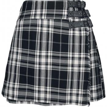 Minigonna Nera Grigia di Black Premium by EMP