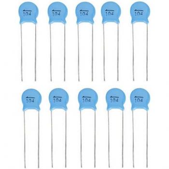 1000V 50Pcs 104M 0.1uF High Voltage Ceramic Capacitor Set with Magnetic Contactor