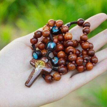 Five-End Rosary with Relic and 8mm Beads