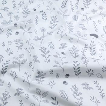 Tissu floral en sergé de coton pour matériel bébé