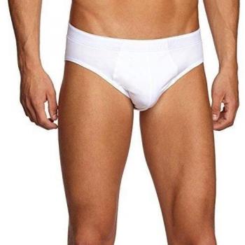 Hanro Men's White L Cotton Briefs